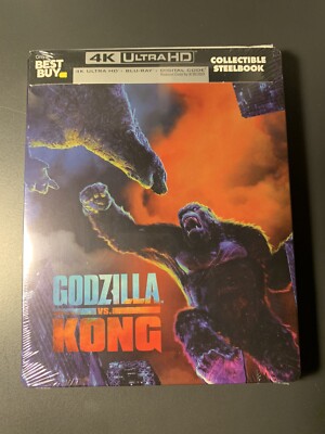 ✅GODZILLA VS KONG-Steelbook-4K UHD+Blu-ray+Digital-Best Buy-New & Sealed-image