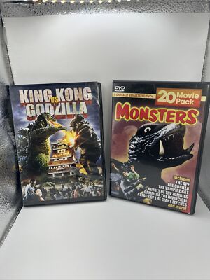 King Kong V Godzilla And Monsters 20 Movie Pack (5 Disc) (DVD, 2005, 4 Disc Set)-image