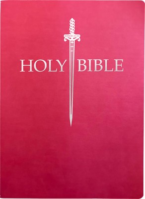 KJV Sword Bible, Large Print, Berry Ultrasoft: (Red Letter, Pink, 1611 Version) -image