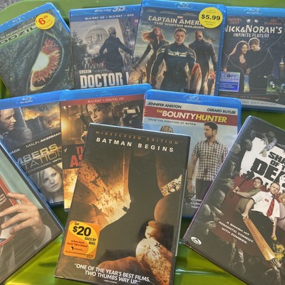 Blu-Ray And Dvd  Lot Godzilla , Doctor Who 3D Captain America , Bounty Hunter-image