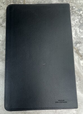 The Holy Bible ESV Crossway Bible Thinline Version Black Leather 2001 Old & New-image
