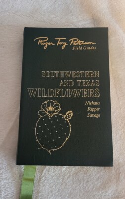 1984 Roger Tory Peterson Field Guides SW & TEXAS WILDFLOWERS 50th Anv Leather...-image