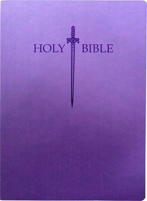 Kjver Sword Holy Bible, Large Print, Royal Purple Ultrasoft, Thumb Index: (King -image