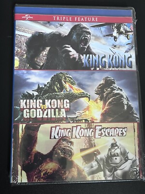 King Kong + King Kong vs Godzilla + King Kong Escapes DVD Triple Feature NEW-image
