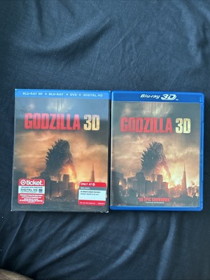 Godzilla (3D, Blu-ray, DVD, Digital, 2014) Target Bonus Content OOP Slipcover-image