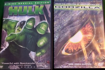 Hulk & Godzilla  DVDs-image