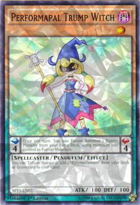 1x Performapal Trump Witch - SP15-EN027 - Shatterfoil - 1st Edition SP15 - Star -image