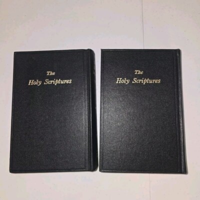 The Holy Scriptures According to the Masoretic Text Vol 1 & 2 Antique Books 1916-image