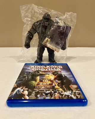 Bandai Movie Monster Series Kong (2021) Figure w/King Kong vs. Godzilla Blu-ray-image