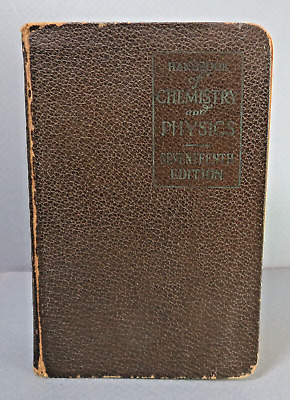 Handbook of Chemistry and Physics (17th edition, 1932)-image