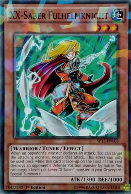 SP15-EN005 XX-SABER FULHELMKNIGHT SHATTERFOIL RARE 1ST EDITION YuGiOh CARD-image
