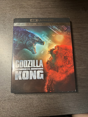 Godzilla Vs Kong (4K UHD + Blu-ray) W/ Slipcover Preowned-image
