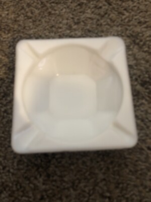 Vintage ~ Westmoreland Milk Glass Ashtray ~ Paneled Grape Design ~ 4