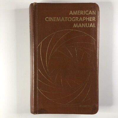 American Cinematographer manual guide camera film Hollywood Movies Vintage Book-image