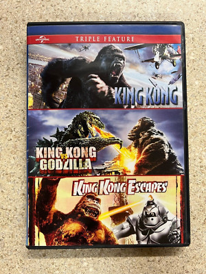 KING KONG/KING KONG VS GODZILLA/KING KONG ESCAPES - Triple Feature DVD Used-image