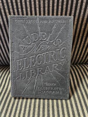Vintage Textbook: Audels New Electric Library vol VII (1945) Leather Bound Book-image