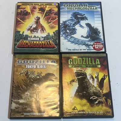 Godzilla Lot of 4 DVDs Terror of Mechagodzilla Against Final Wars Tokyo SOS-image
