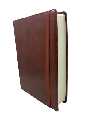 Biblia de Apuntes Rvr 1960  Personal, Caf Smil Piel by B&h Espa?ol Editoria-image