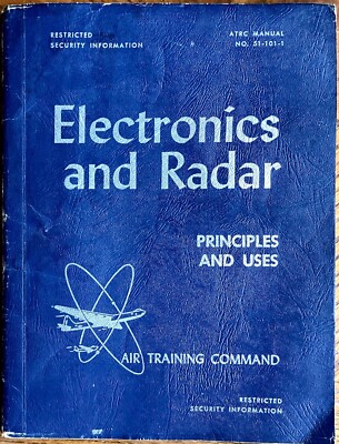 Vintage 1951 Electronics And Radar Air Training Command ATRC Manual-image
