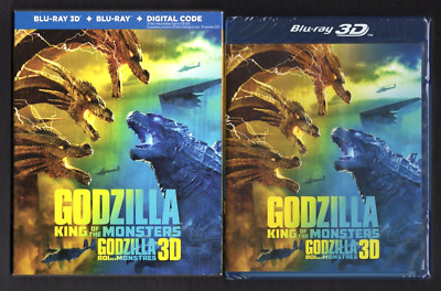 GODZILLA KING OF THE MONSTERS CANADIAN BLURAY 3D W/ SLIPCOVER FREE SHIPPING NEW-image
