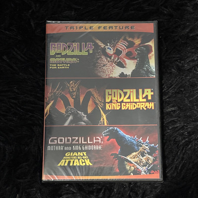 Godzilla Triple Feature Mothra King Ghidorah Giants Attack DVD Brand New Sealed-image