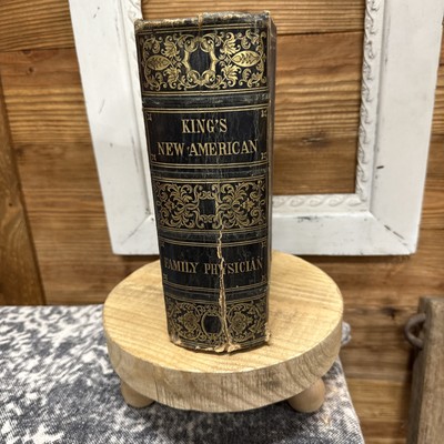 AMERICAN FAMILY PHYSICIAN GUIDE TO HEALTH MEDICAL JOHN KING 2 DIVISIONS 1885 -image