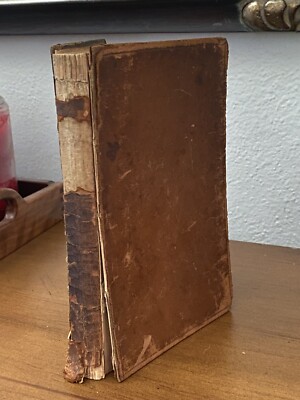 The Princeton Text Book in Rhetoric M.B. Hope 1859 Leather Bound~Frail Condition-image