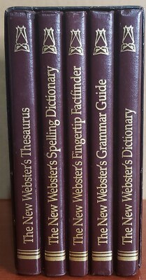 1986 & 1987 The New Webster's Deluxe Desk Reference Library 5 Books 2388 DX-image