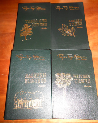 Easton Press Roger Tory Peterson Field Guides 4 TREES 50th Anniv Leather LN-image