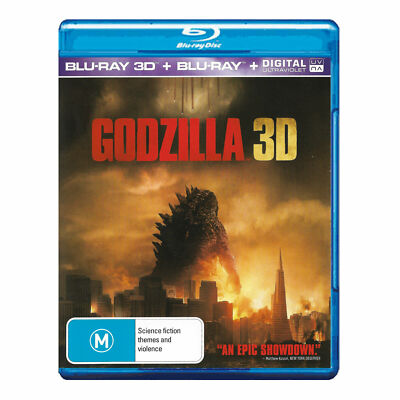 Godzilla 3D (2014) Blu-ray 3D + Blu-ray + Digital UV - Region B - NEW+SEALED-image