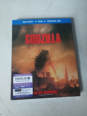 Godzilla (2014) Blu-ray+DVD NEW W/ Slipcover -image