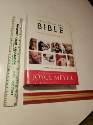 The Everyday Life Amplified Bible 2006 Joyce Meyer Hardcover SEALED -image