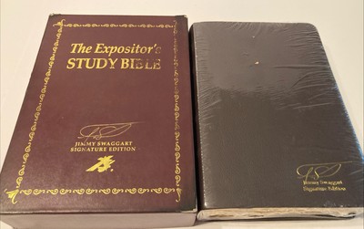 The Expositor’s Study Bible Jimmy Swaggart Signature Edition Leather - Brand New-image