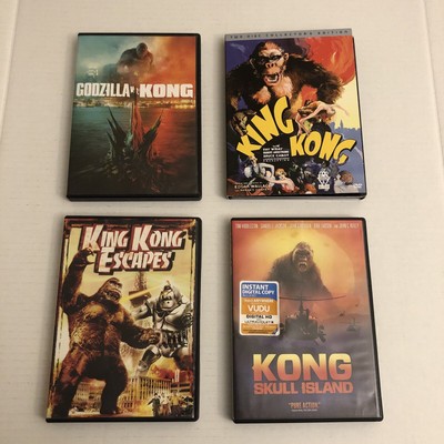 4 Kong DVDs, Kong: Skull Island (2017), Godzilla vs. Kong(2021), King Kong(1933)-image
