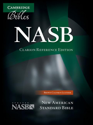 NASB Clarion Reference Bible, Brown Calfskin Leather, NS485:X-image
