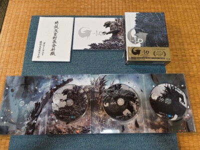 Godzilla Minus One 3-Disc+ Acrylic Stand + Visual Sheet + Sticker[Blu-ray] #A001-image