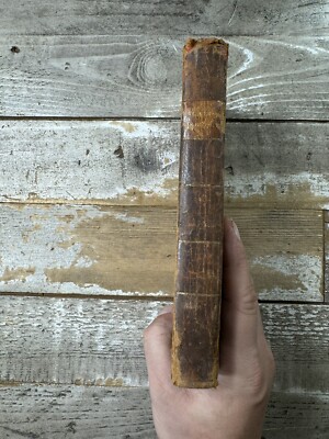 1813 Antique Leather Education Book 