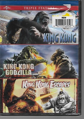 King Kong, King Kong vs Godzilla, King Kong Escapes Triple Feature 2014 DVD New-image