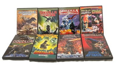 Godzilla DVD Lot (8) Gigan Mechagodzilla Revenge Megaguirus Tokyo SOS ETC-image