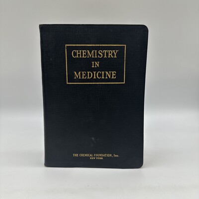 Antiquarian Textbook Chemistry in Medicine Leatherbound 1929-image
