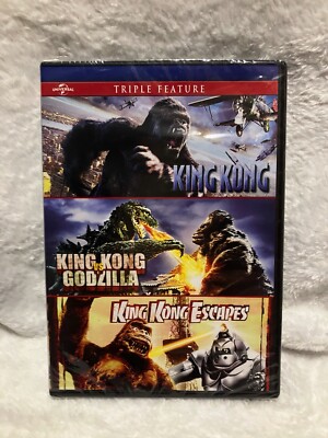 King Kong Triple Feature Godzilla Universal New Sealed DVD-image