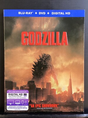 Godzilla (Blu-ray & DVD, 2014) with Slipcase-image