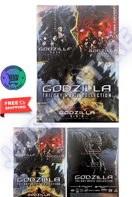Godzilla Trilogy Movie Collection Anime DVD (English Dub) Free Shipping-image