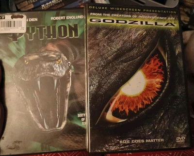 Godzilla And Python DVD Bundle-image
