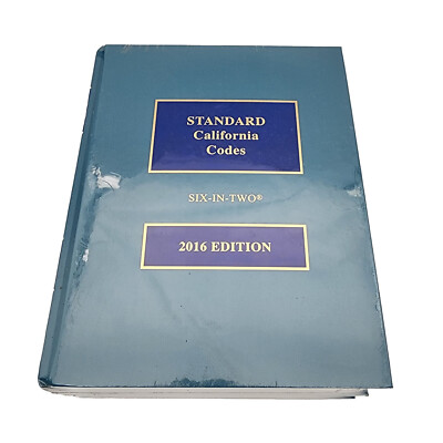 Movie Prop Law Book Standard California Codes Six-In-Two 2016 Sealed LexisNexis-image