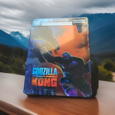 Godzilla Vs Kong Steelbook 4k UHD Blu-ray Collectible NEW Best Buy Exclusive-image