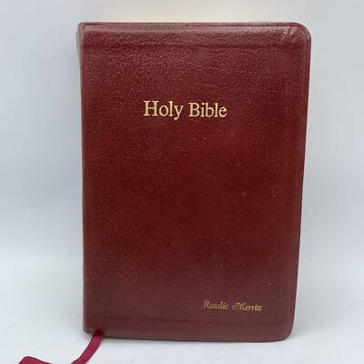 HOLMAN 1982 Holy Bible Giant Print KJV Reference Concordance Red Letter Edition-image