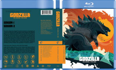 Godzilla The Series Collection - Custom Blu-ray Cover W/ Empty Case (No Discs)-image