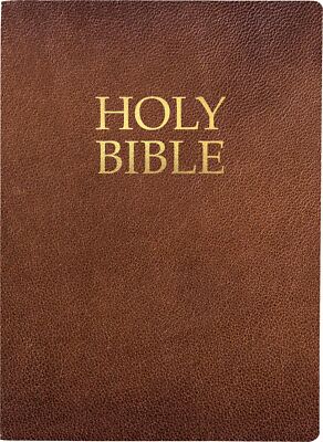 KJVER HOLY BIBLE LARGE PRINT-ACORN BONDED LEATHER-image