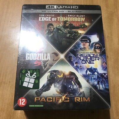 Coffret 4K Film Bundle Edge of Tomorrow, Ready Player One, Pacific Rim, Godzilla-image